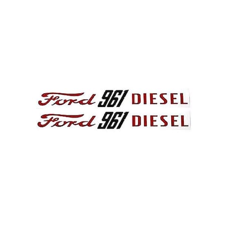 Aftermarket Ford 961 Diesel Decal Set _x000D_ MAE30-1385